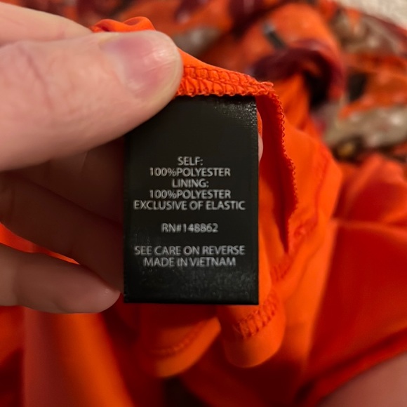 Torrid Mini Clip Dot Floral Blouson Sleeve Dress Size 00 - Picture 12 of 12